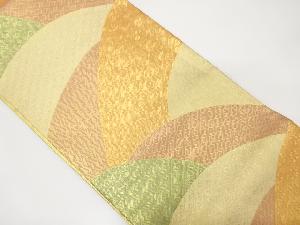 佐賀錦　地紙に古典柄模様織り出し全通袋帯